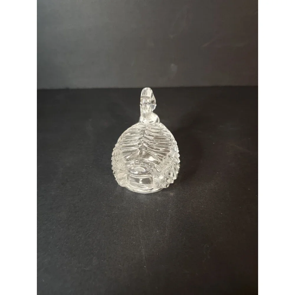 Small Crystal Swan Trinket Jewelry Ring Dish with Lid